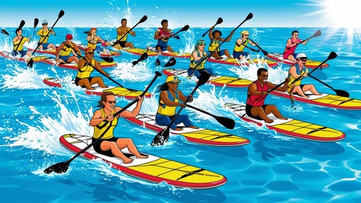 Course de paddle